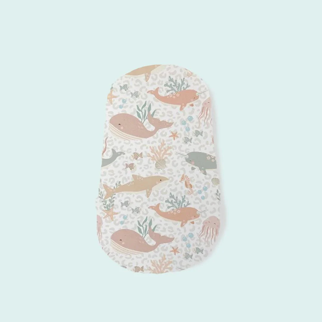 The Little Bumble Co. Changing Basket Mat Liner - Pastel Ocean