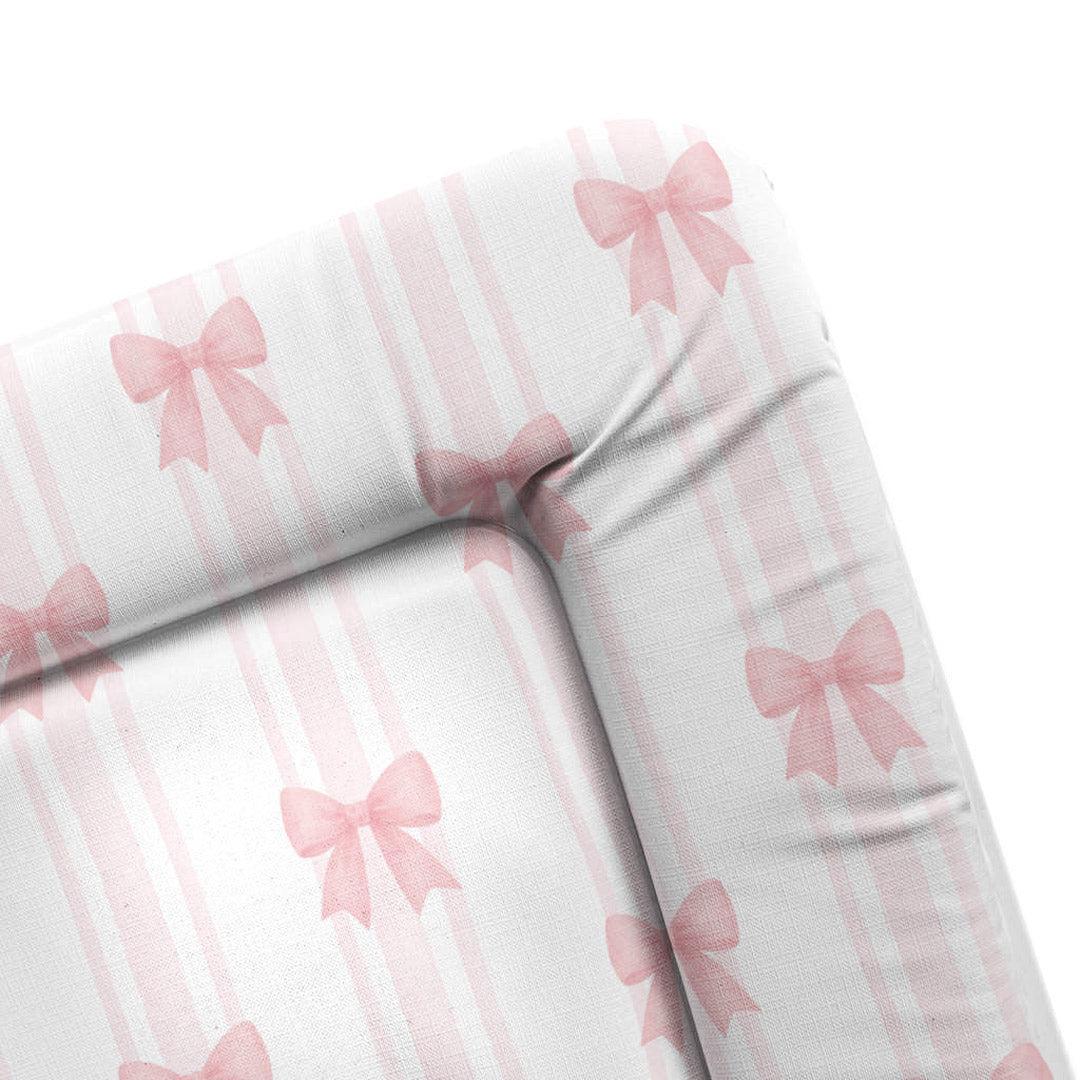 The Little Bumble Co. Standard Changing Mat - Pink Bows - Image 2
