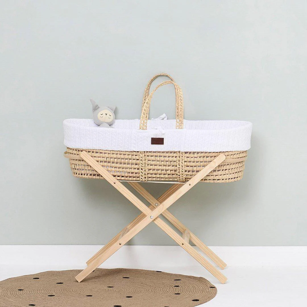 The Little Green Sheep Moses Basket Stand - Natural - Image 2