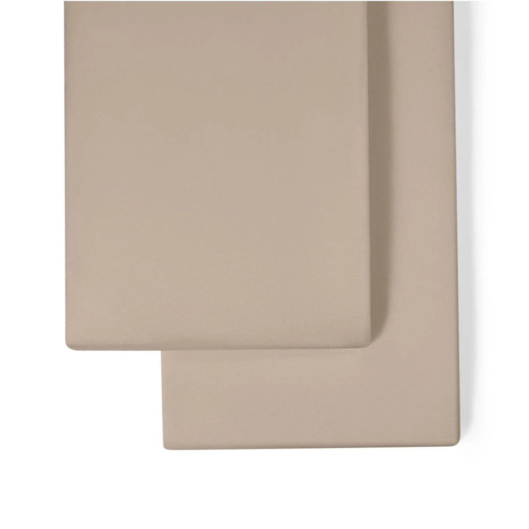 The Little Green Sheep Twin Pack Crib Sheets - Truffle