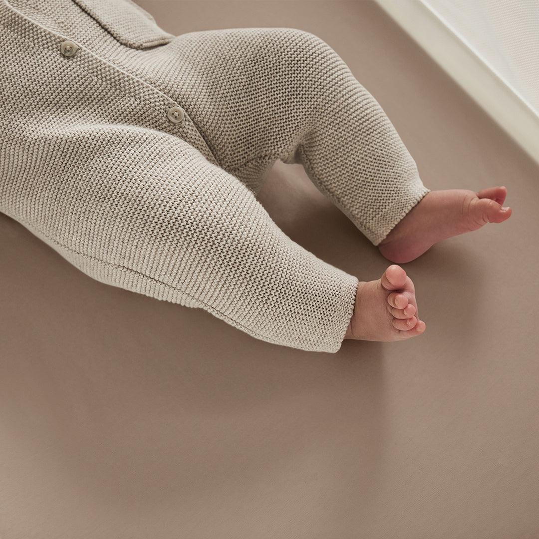 The Little Green Sheep Twin Pack Crib Sheets - Truffle - Image 2