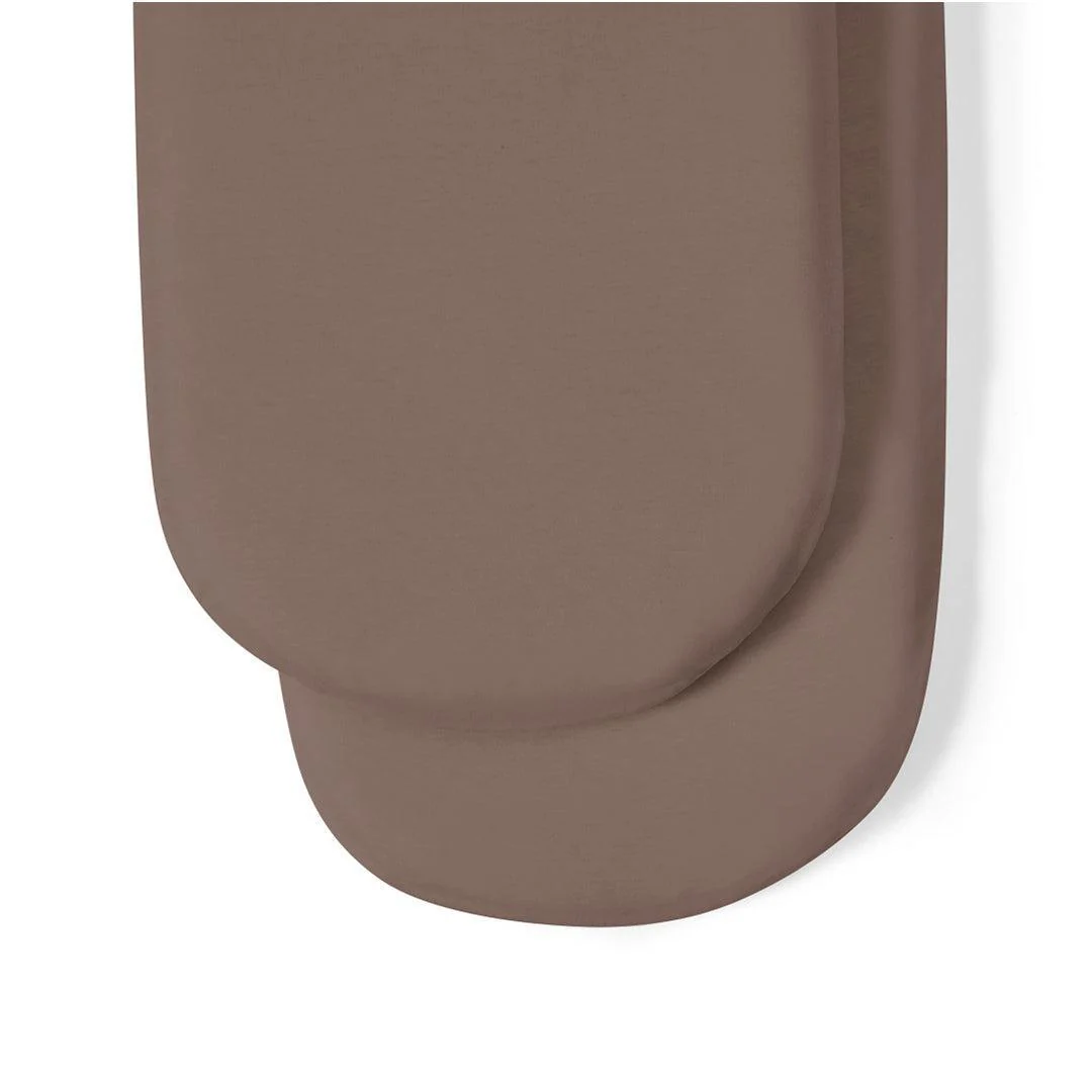 The Little Green Sheep Twin Pack Moses Basket Sheets - Cocoa