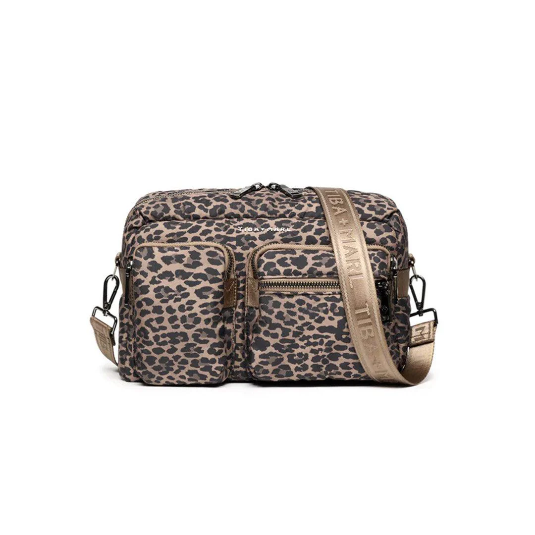 TIBA + MARL Axel Buggy Organiser / Changing Bag - Tonal Brown Leopard