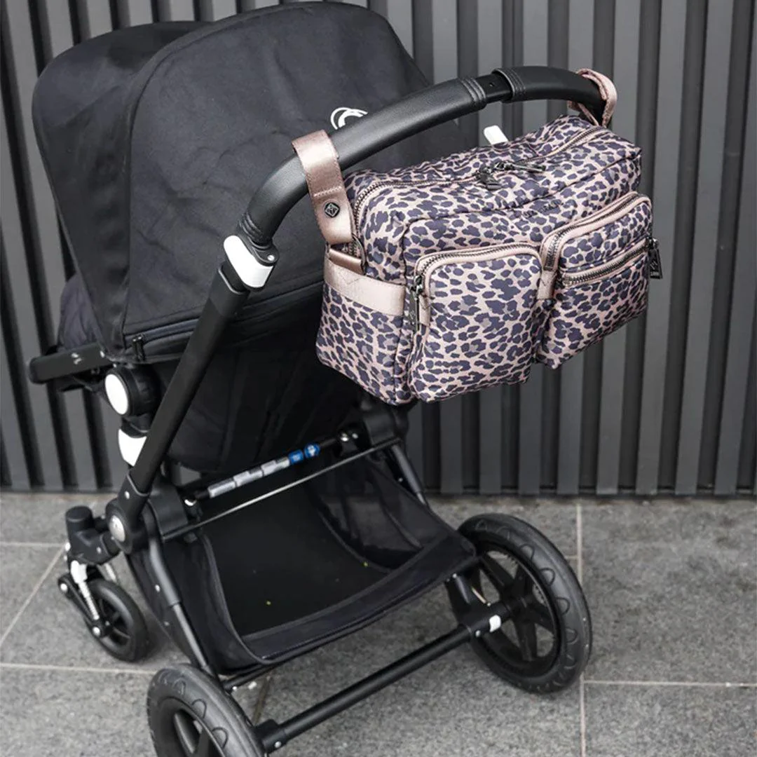 TIBA + MARL Axel Buggy Organiser / Changing Bag - Tonal Brown Leopard - Image 3