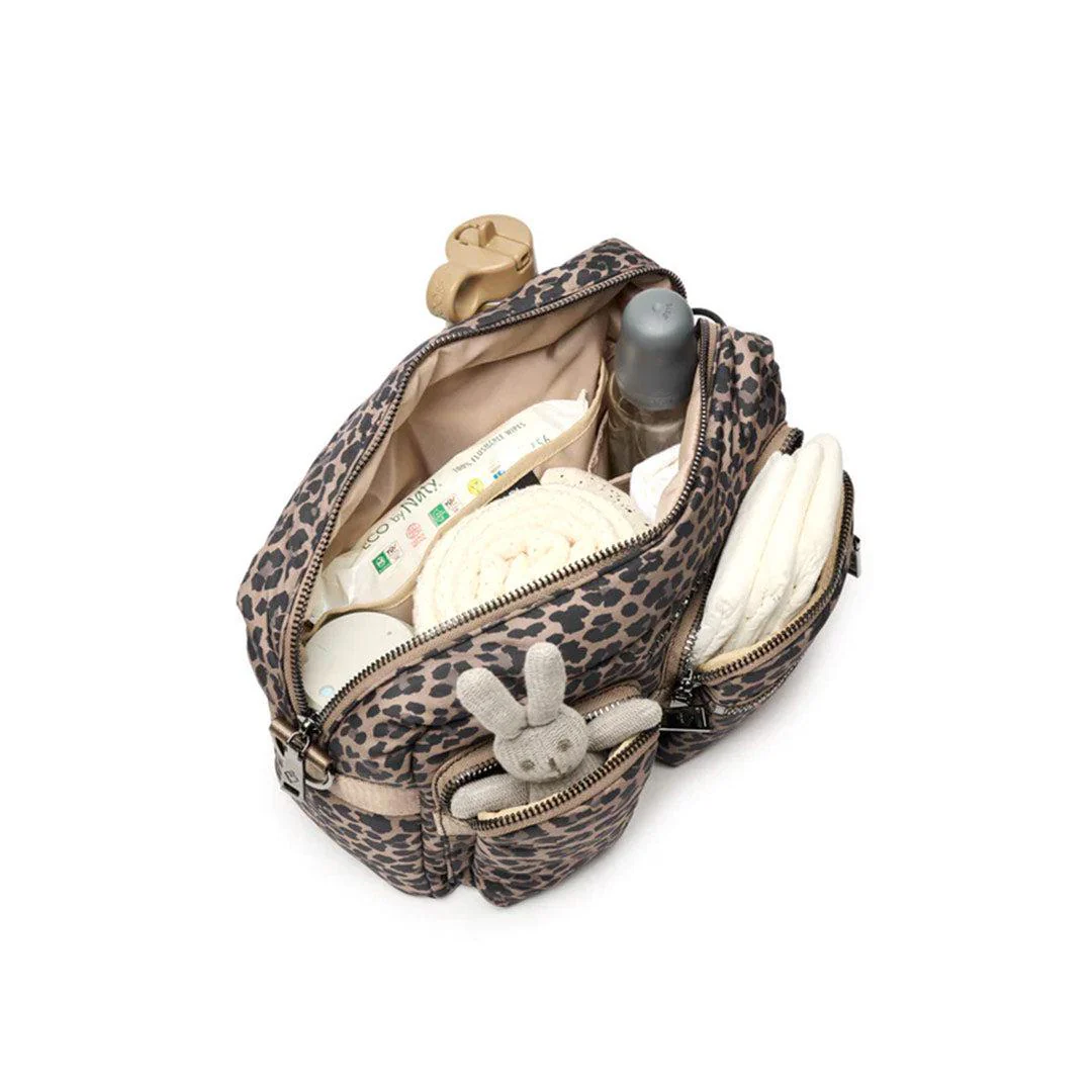 TIBA + MARL Axel Buggy Organiser / Changing Bag - Tonal Brown Leopard - Image 5