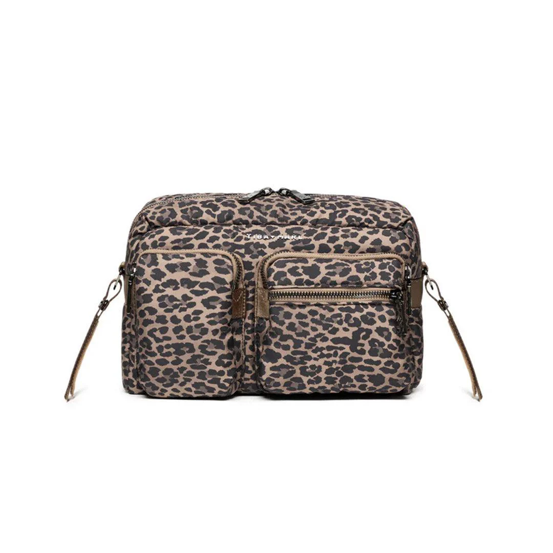 TIBA + MARL Axel Buggy Organiser / Changing Bag - Tonal Brown Leopard - Image 6