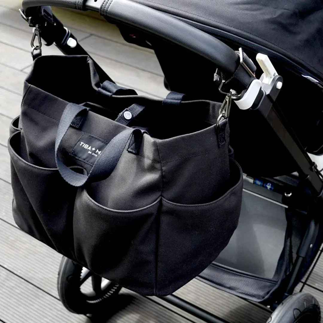 TIBA + MARL Canvas Pocket Tote - Black - Image 2