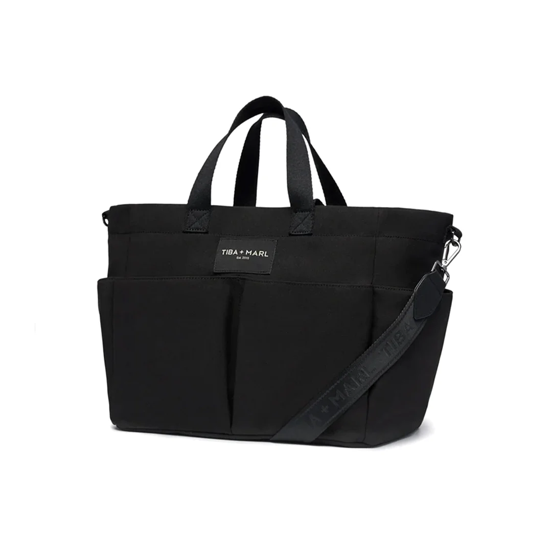 TIBA + MARL Canvas Pocket Tote - Black - Image 6