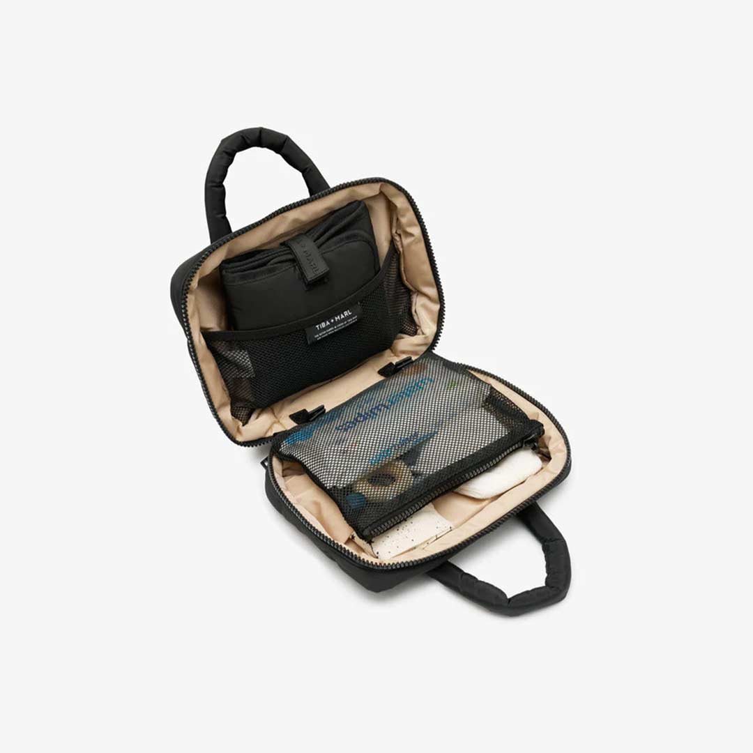 TIBA + MARL Mini Stroller Organiser Puffy Quilt - Black - Image 4