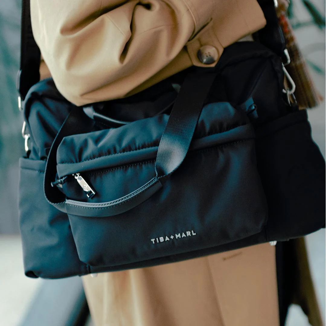 TIBA + MARL Phoenix Holdall Eco Nylon - Black - Image 4