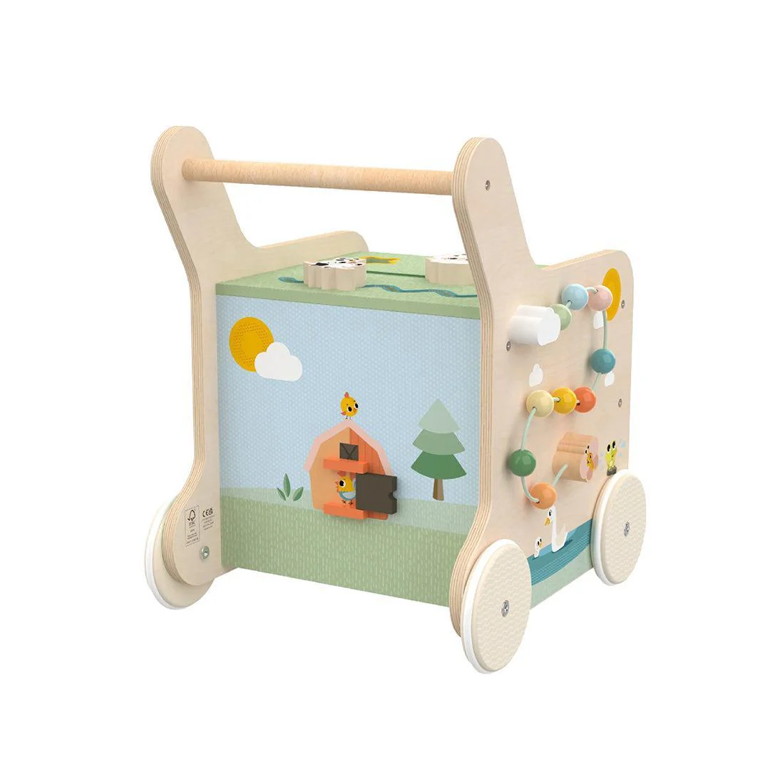 Tiny Love Farmers Funday Push & Play Wooden Walk Behind - Image 10