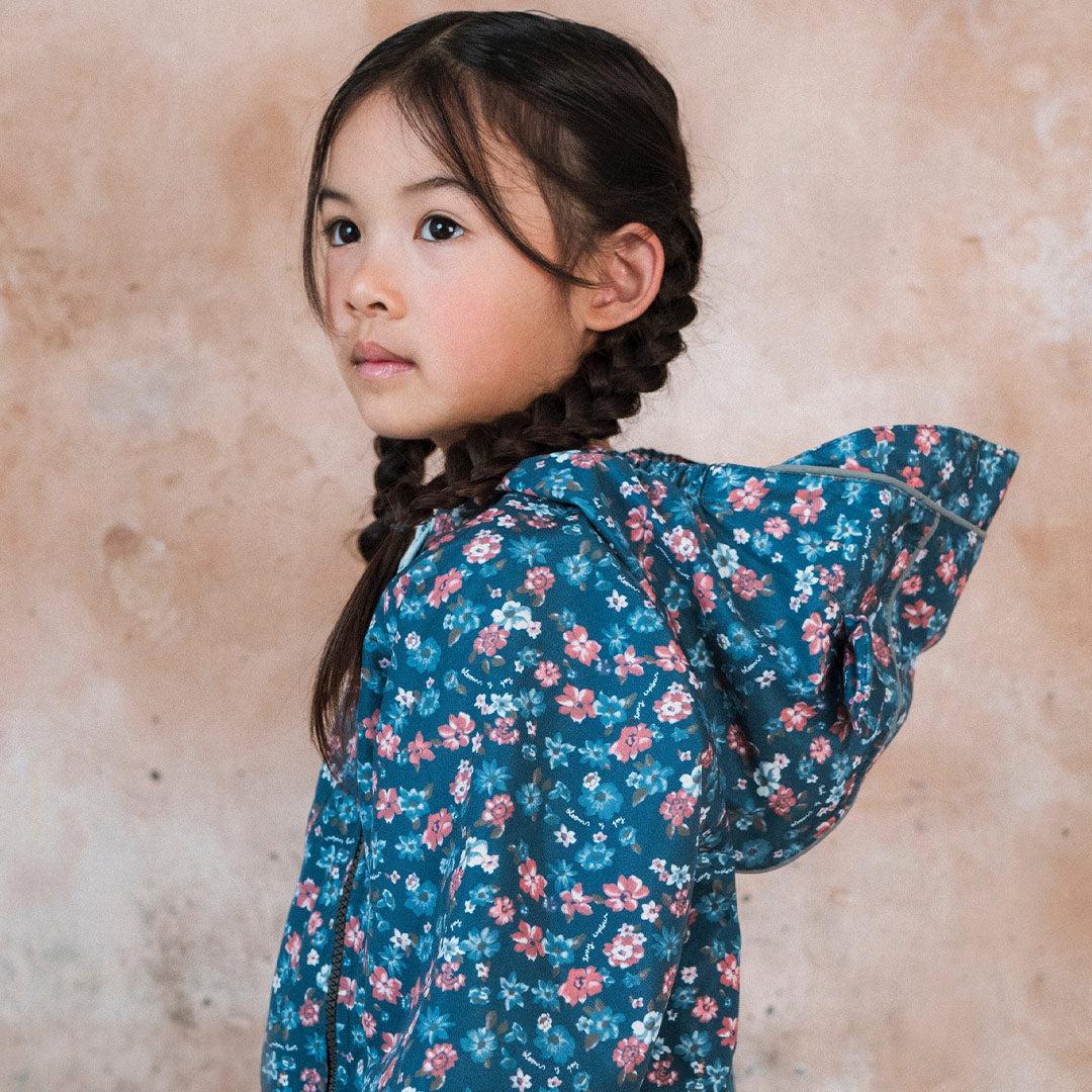 TOASTIE Packable Waterproof Puddlesuit - Navy Floral - Image 4