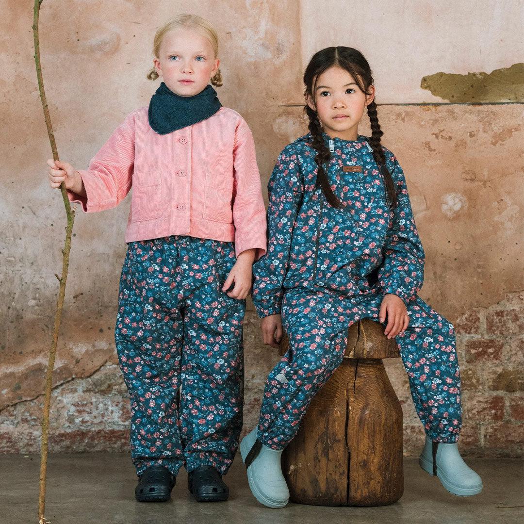 TOASTIE Packable Waterproof Puddlesuit - Navy Floral - Image 5