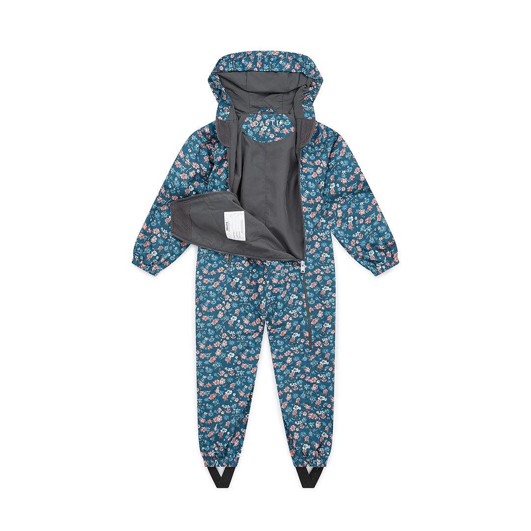 TOASTIE Packable Waterproof Puddlesuit - Navy Floral - Image 6