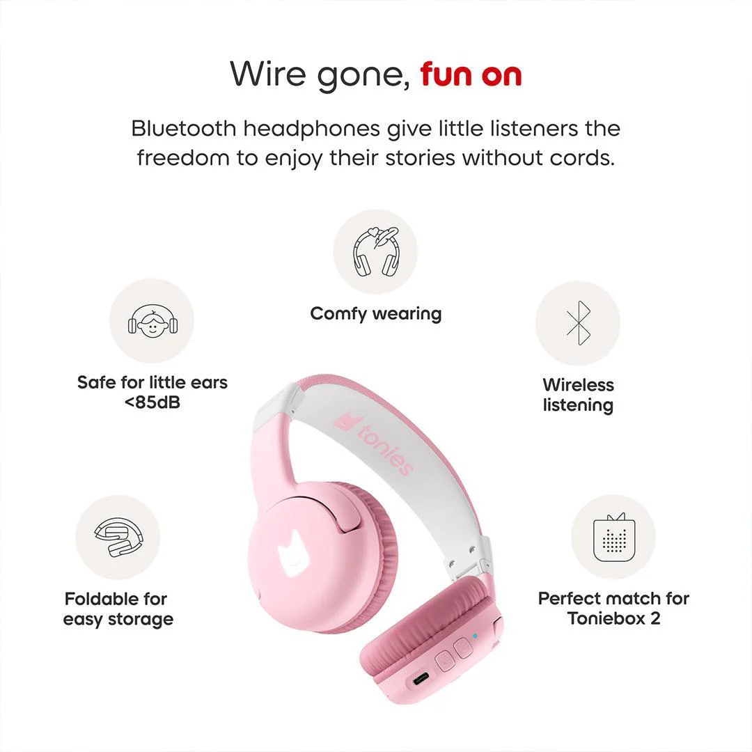 Tonies Toniebox 2 Bluetooth Headphones - Pink - Image 4