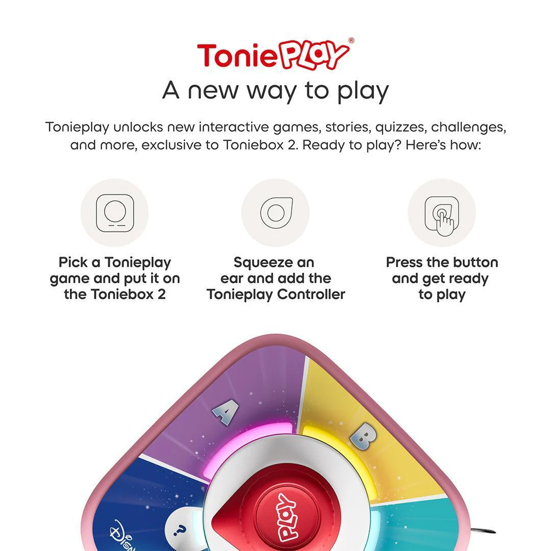 Tonies Toniebox 2 Playset with Tonieplay Game + Controller + Simba Tonie - Pink - Image 5