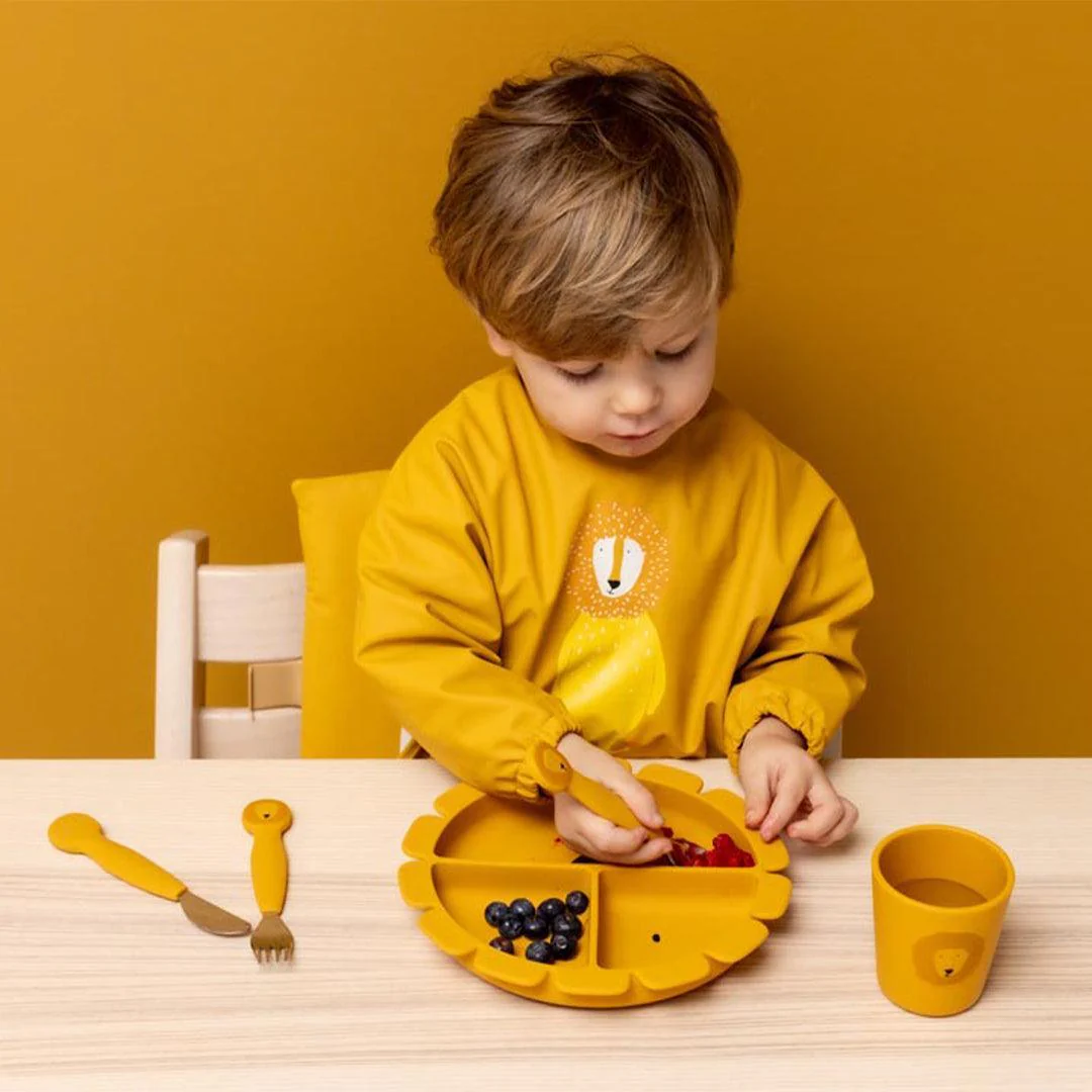 Trixie Silicone Cutlery Set 3 Pack - Mr. Lion - Image 2