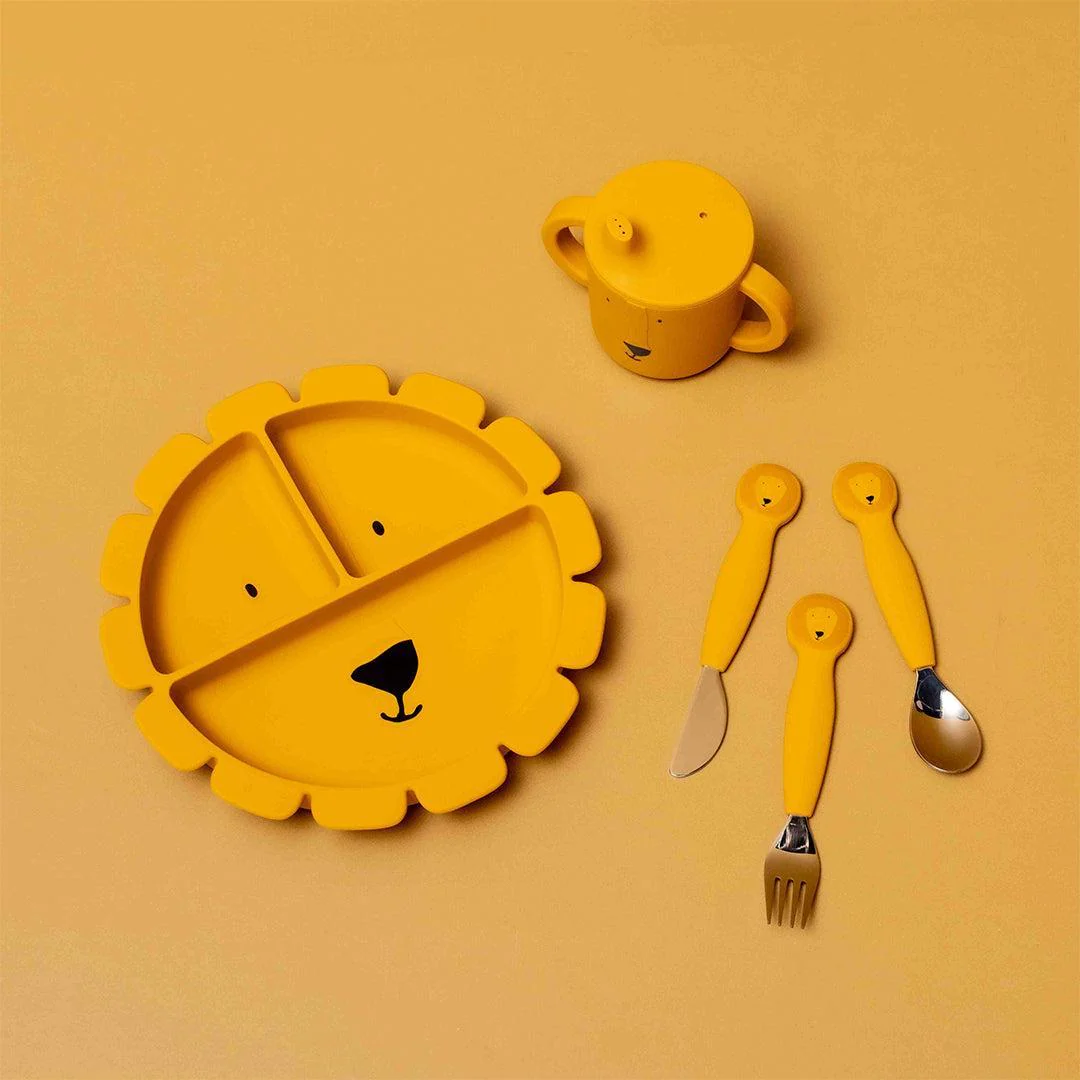 Trixie Silicone Cutlery Set 3 Pack - Mr. Lion - Image 4