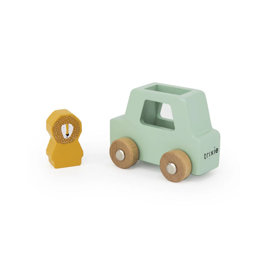 Trixie Wooden Animal Car Set - Image 3