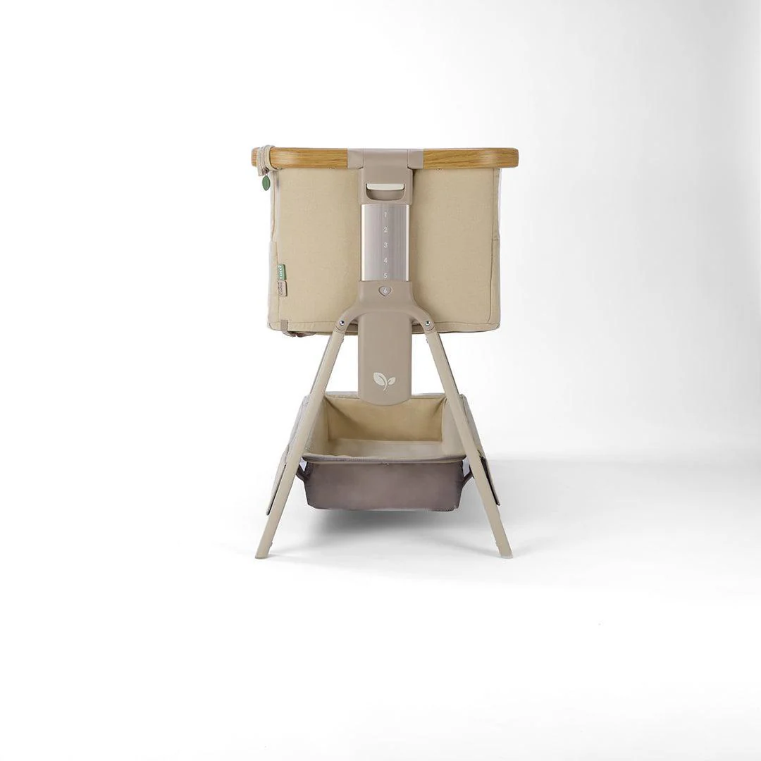 Tutti Bambini Cozee Air 2 Bedside Crib - Toasted Oak / Sand - Image 17