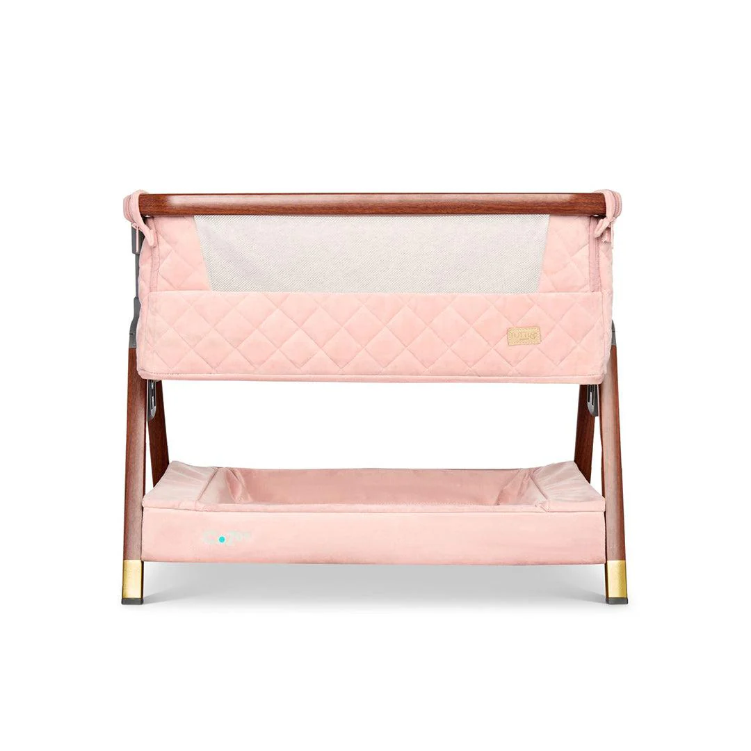 Tutti Bambini Cozee Luxe Mini Me Crib - Walnut/Blush - Image 8