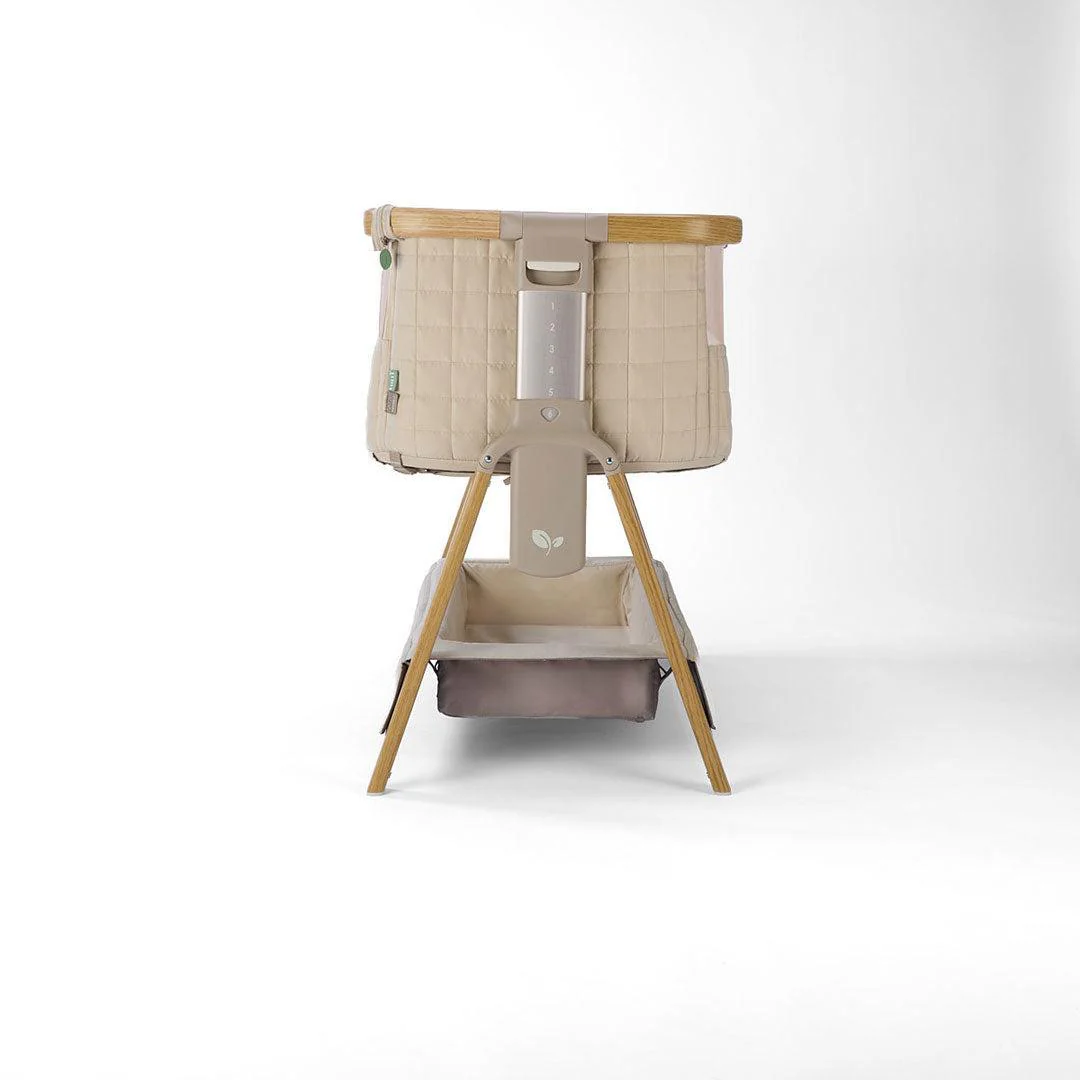 Tutti Bambini Cozee Sense Bedside Crib - Toasted Oak / Sand - Image 24