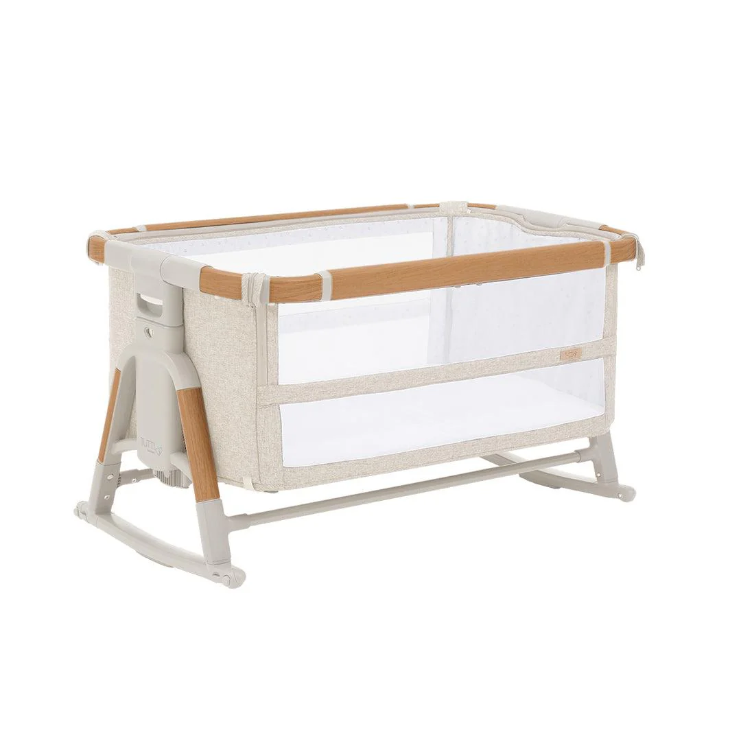 Tutti Bambini CoZee XL Bassinet Accessory Pack Rocking Bars, Support Bars - Scandinavian Walnut - Image 2