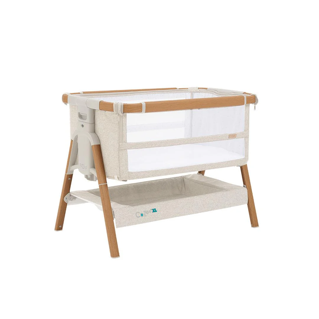 Tutti Bambini CoZee XL Bedside Crib & Cot - Scandinavian Walnut/Ecru - Image 4