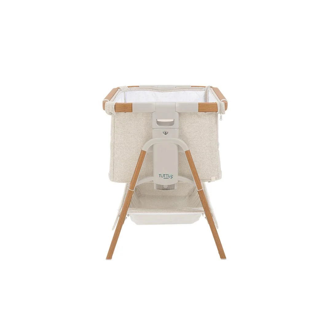 Tutti Bambini CoZee XL Bedside Crib & Cot - Scandinavian Walnut/Ecru - Image 7