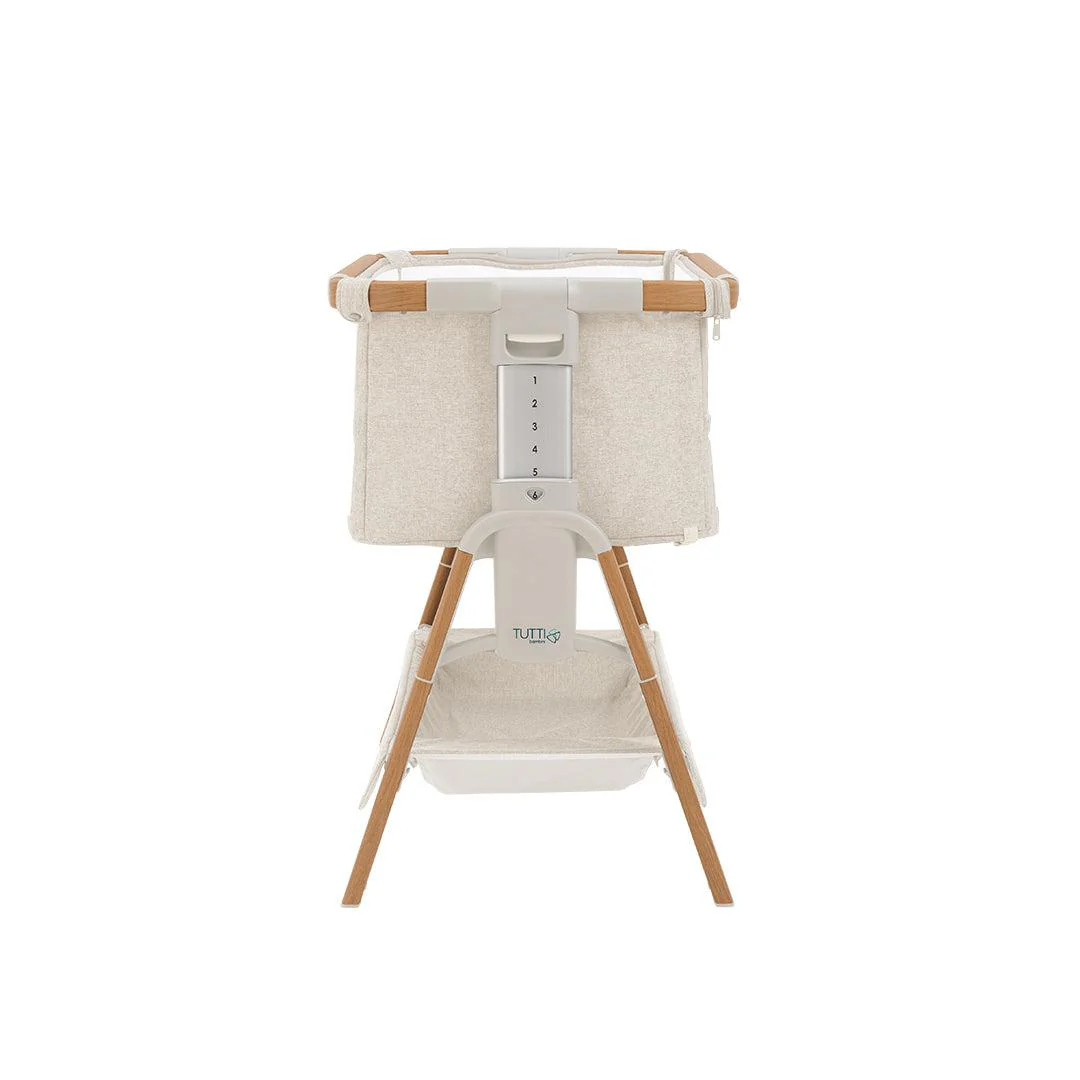Tutti Bambini CoZee XL Bedside Crib & Cot - Scandinavian Walnut/Ecru - Image 8