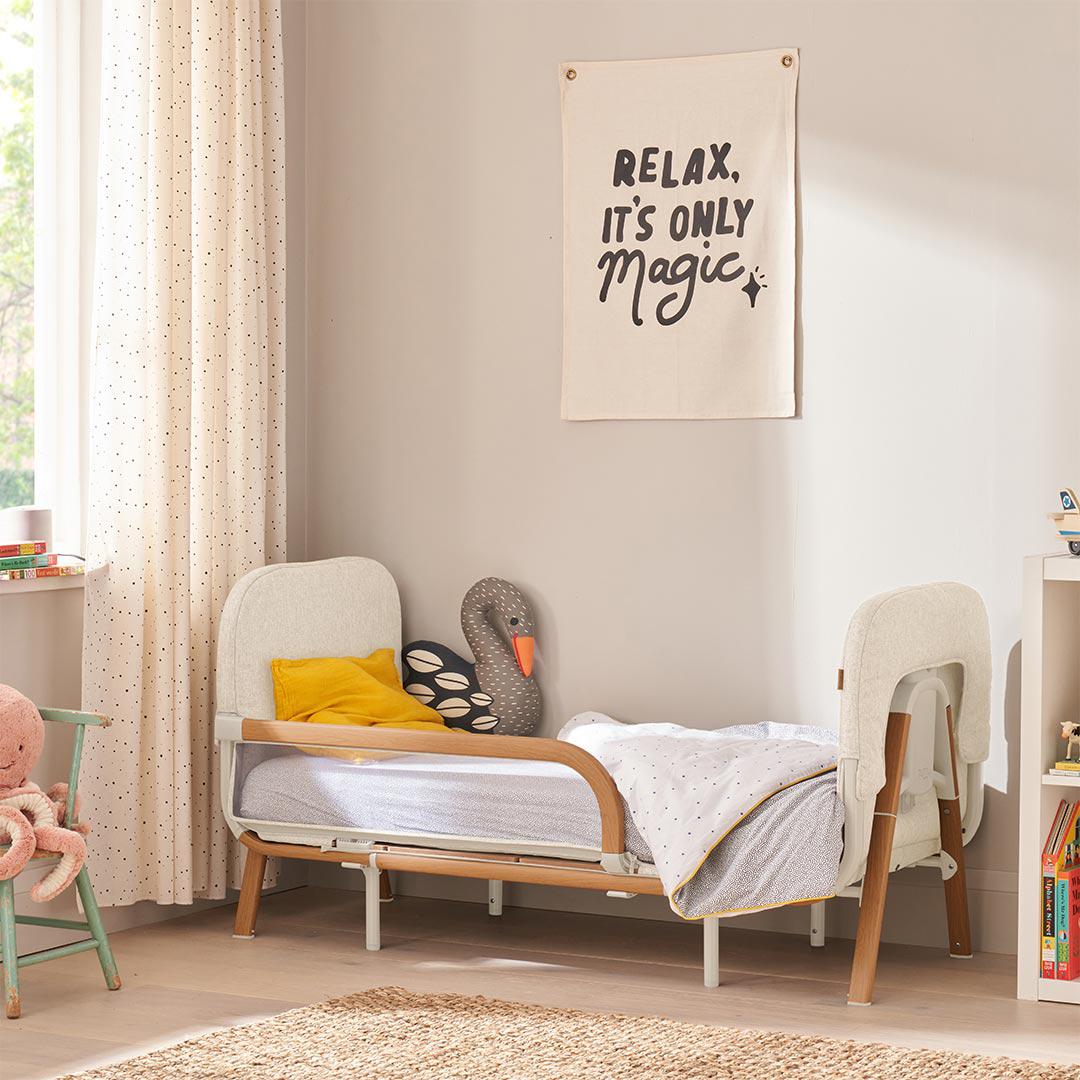 Tutti Bambini CoZee XL Junior Bed + Sofa Expansion Pack - Scandinavian Walnut / Ecru - Image 2