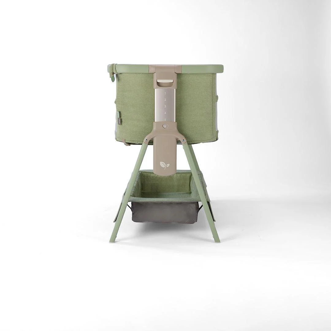 Tutti Bambini Cozee Zen Bedside Crib - Eucalyptus - Image 15