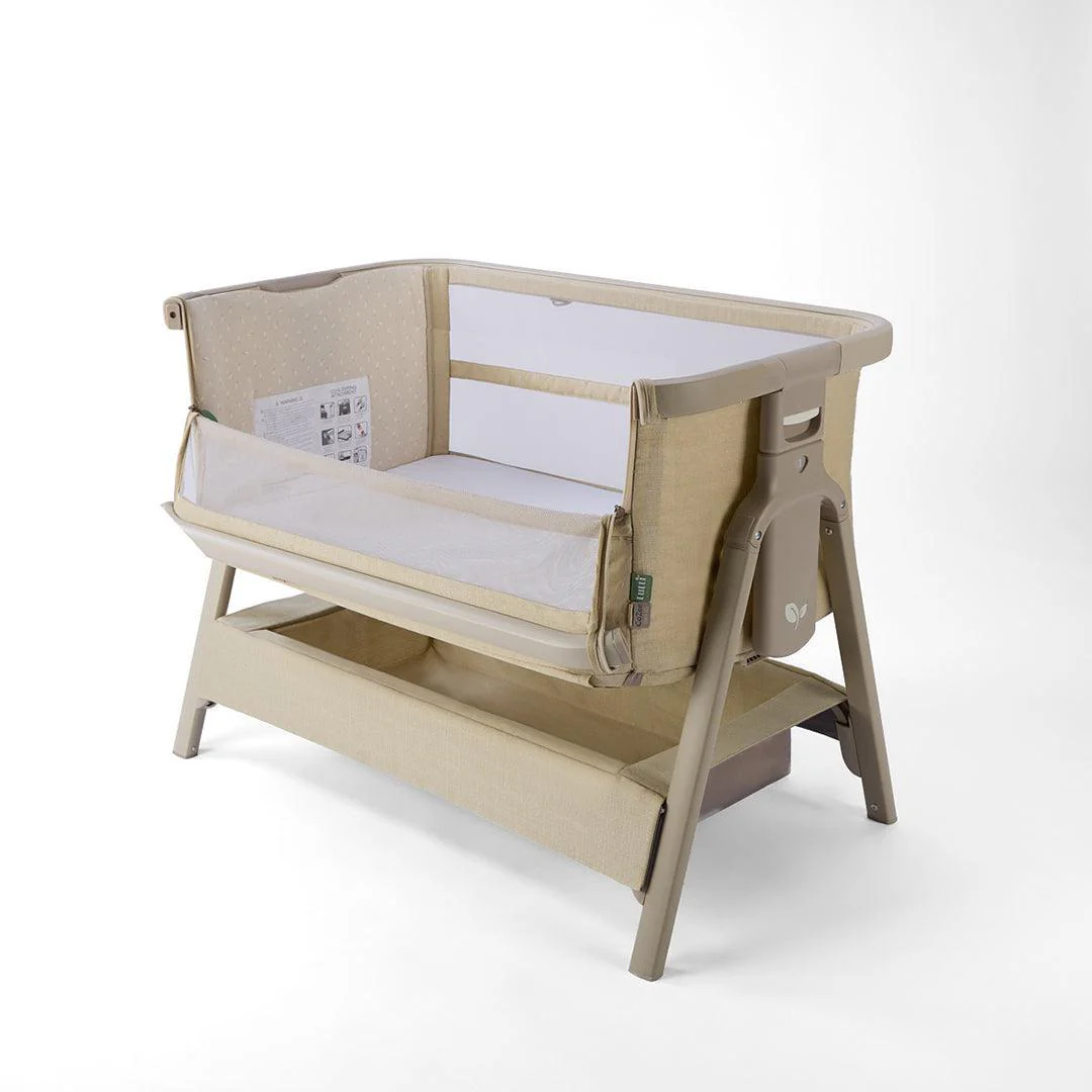 Tutti Bambini Cozee Zen Bedside Crib - Sand - Image 11