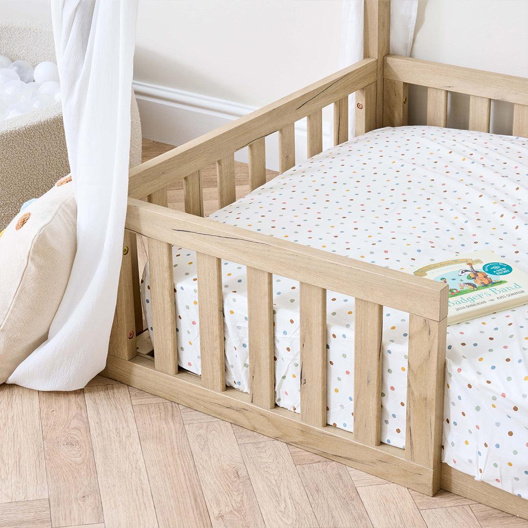 Tutti Bambini Grande Casa Montessori Toddler Floor Bed - Harvest Oak - Image 7