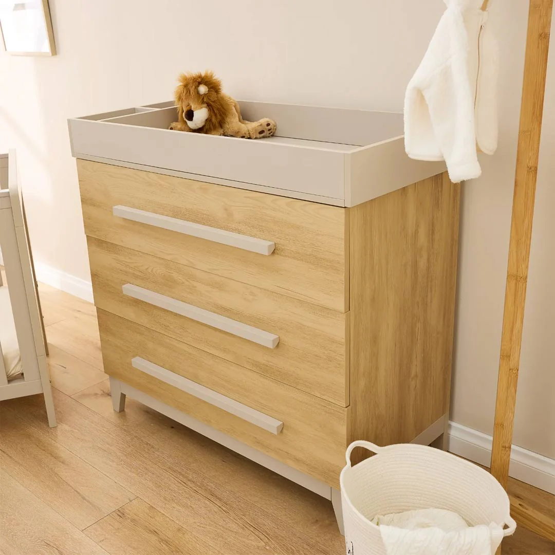 Tutti Bambini Hallee Chest Changer - Mushroom/Golden Oak - Image 4