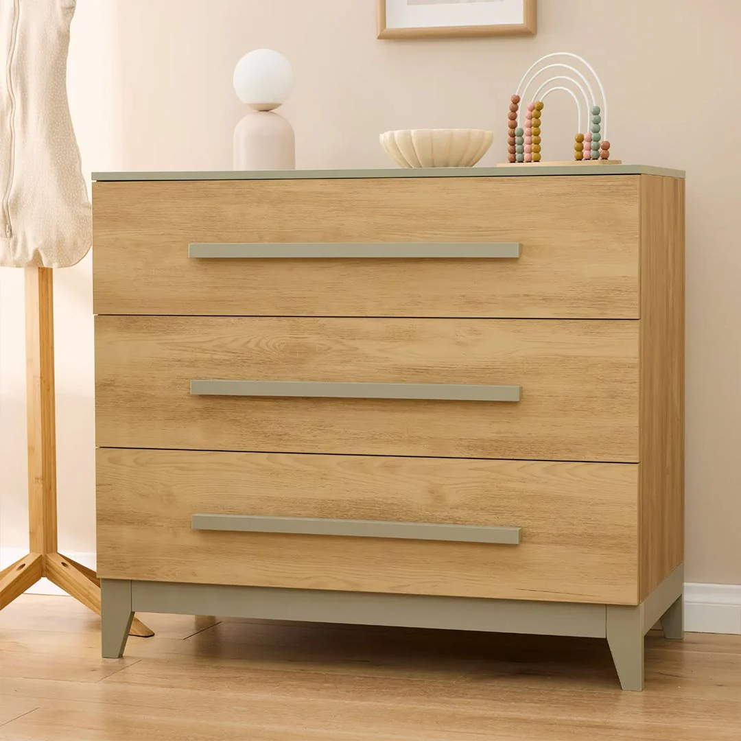Tutti Bambini Hallee Chest Changer - Sage/Golden Oak - Image 3