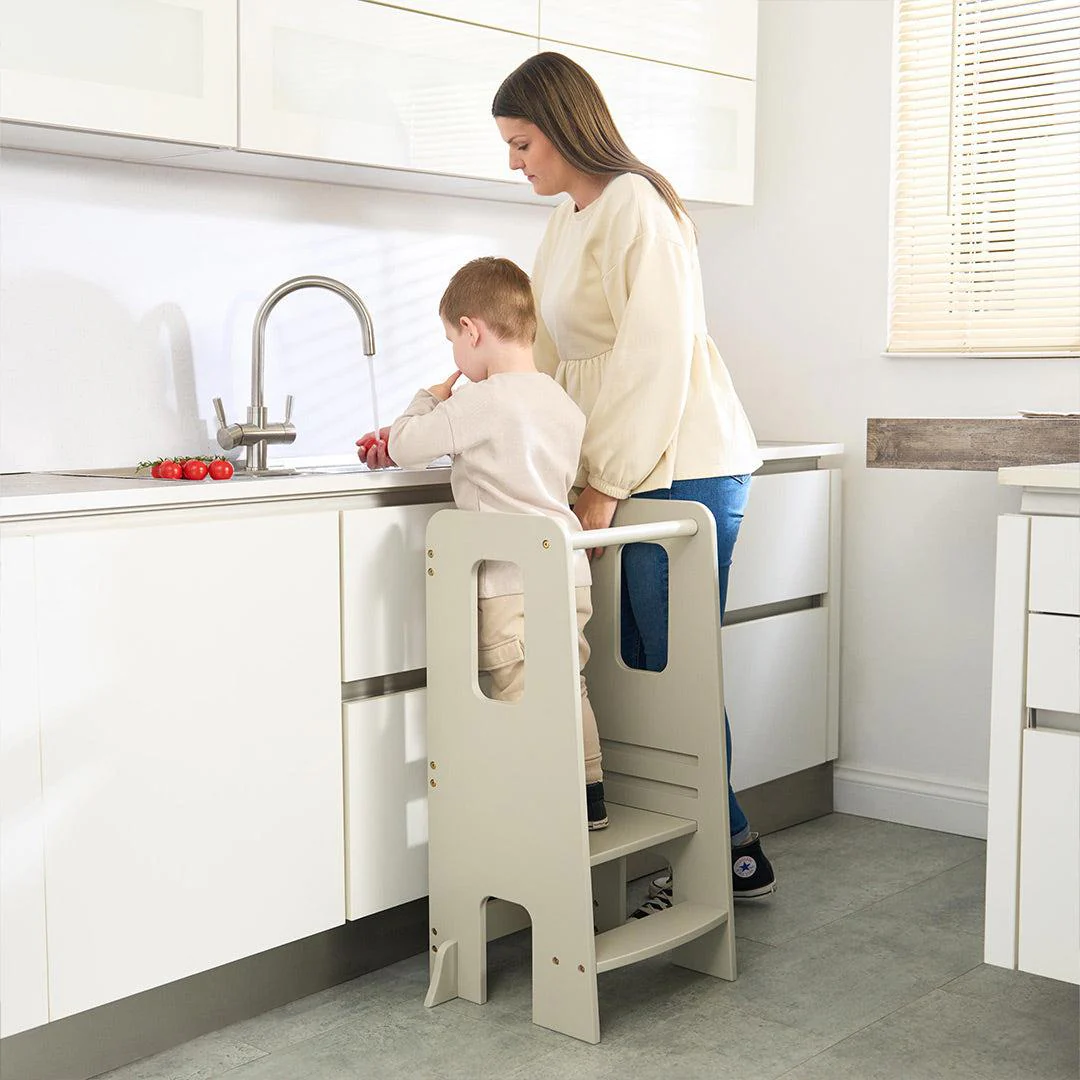 Tutti Bambini Helping Hands Montessori Toddler Learning Tower - Mushroom - Image 2