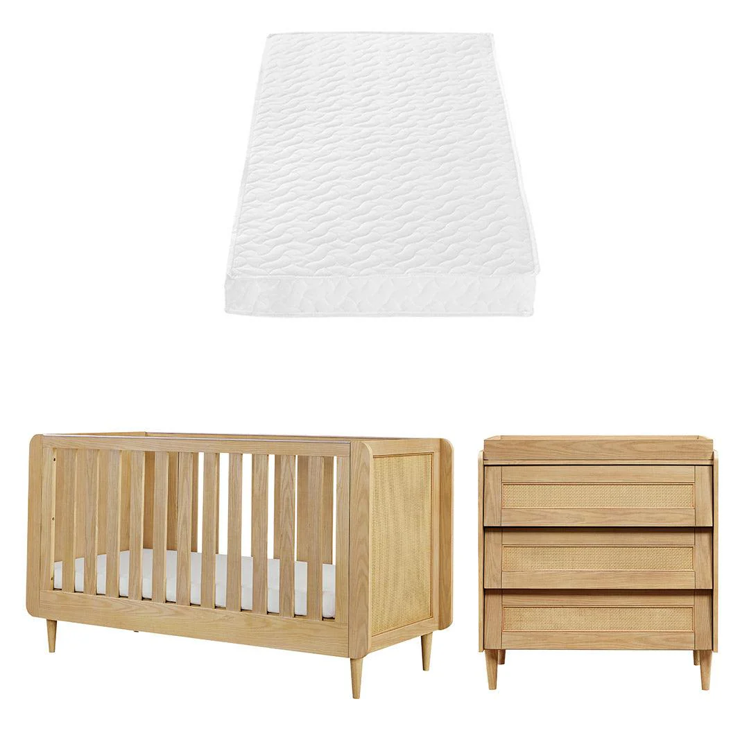 Tutti Bambini Japandi 2 Piece Room Set - Light Oak - Image 14