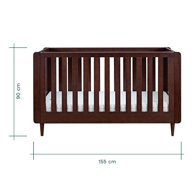 Tutti Bambini Japandi Cot Bed  - Warm Walnut - Image 15