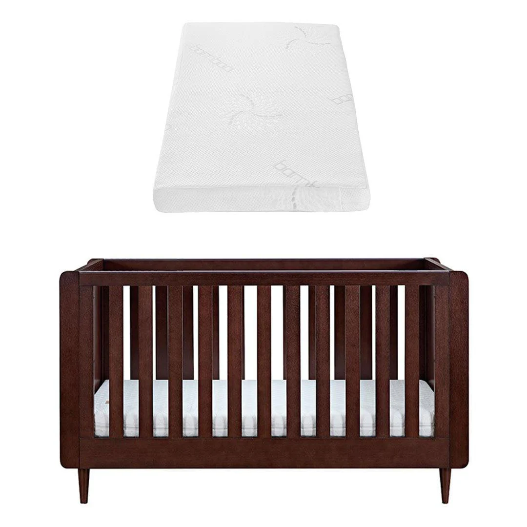 Tutti Bambini Japandi Cot Bed  - Warm Walnut - Image 20