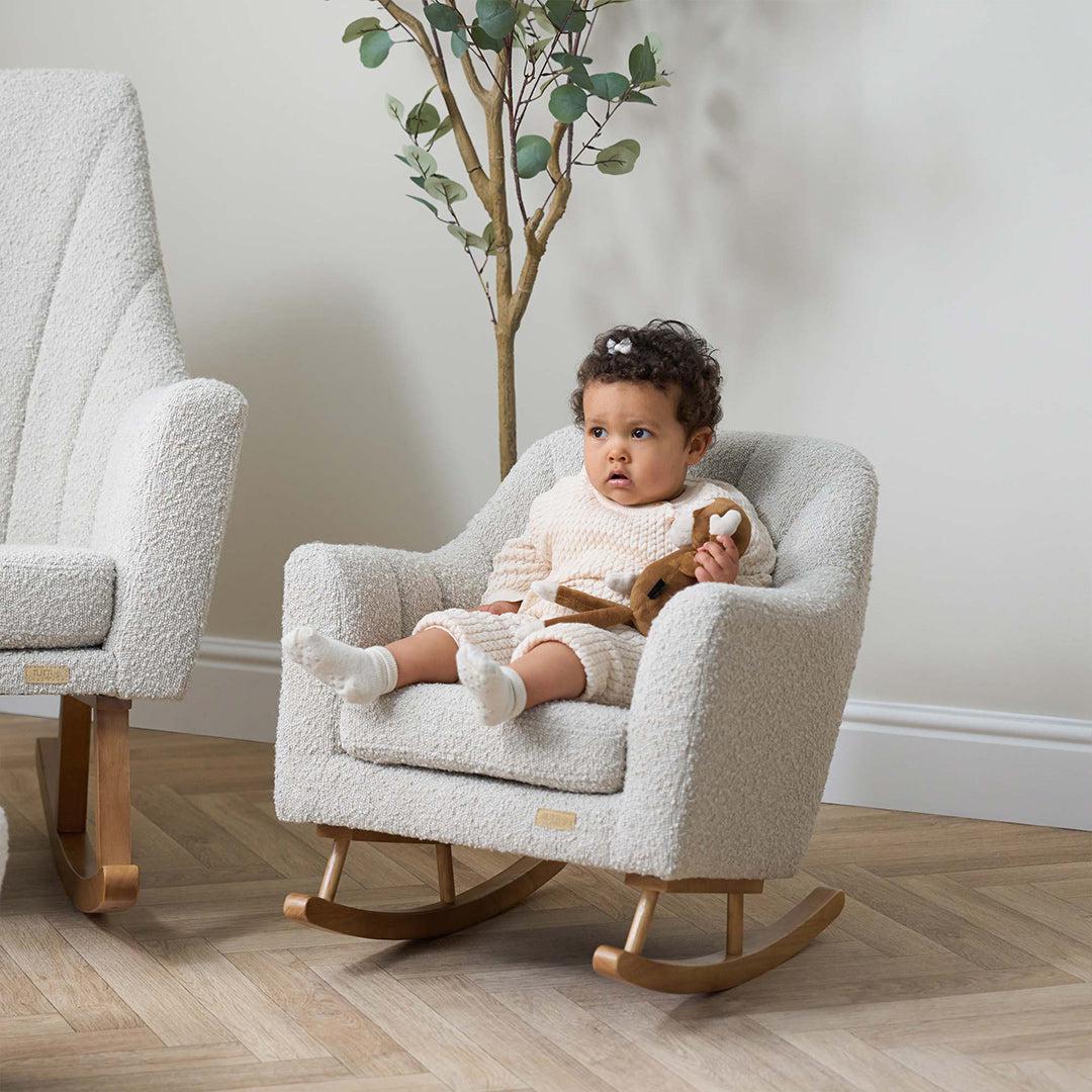 Tutti Bambini Jonah Mini Me Children's Rocking Chair - Boucle Mushroom - Image 2