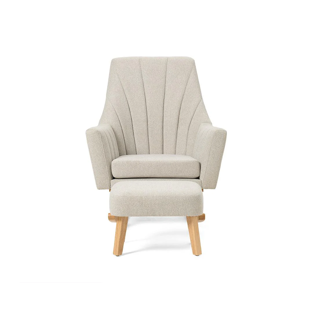 Tutti Bambini Jonah Rocking Chair + Foot Stool - Pebble - Image 10