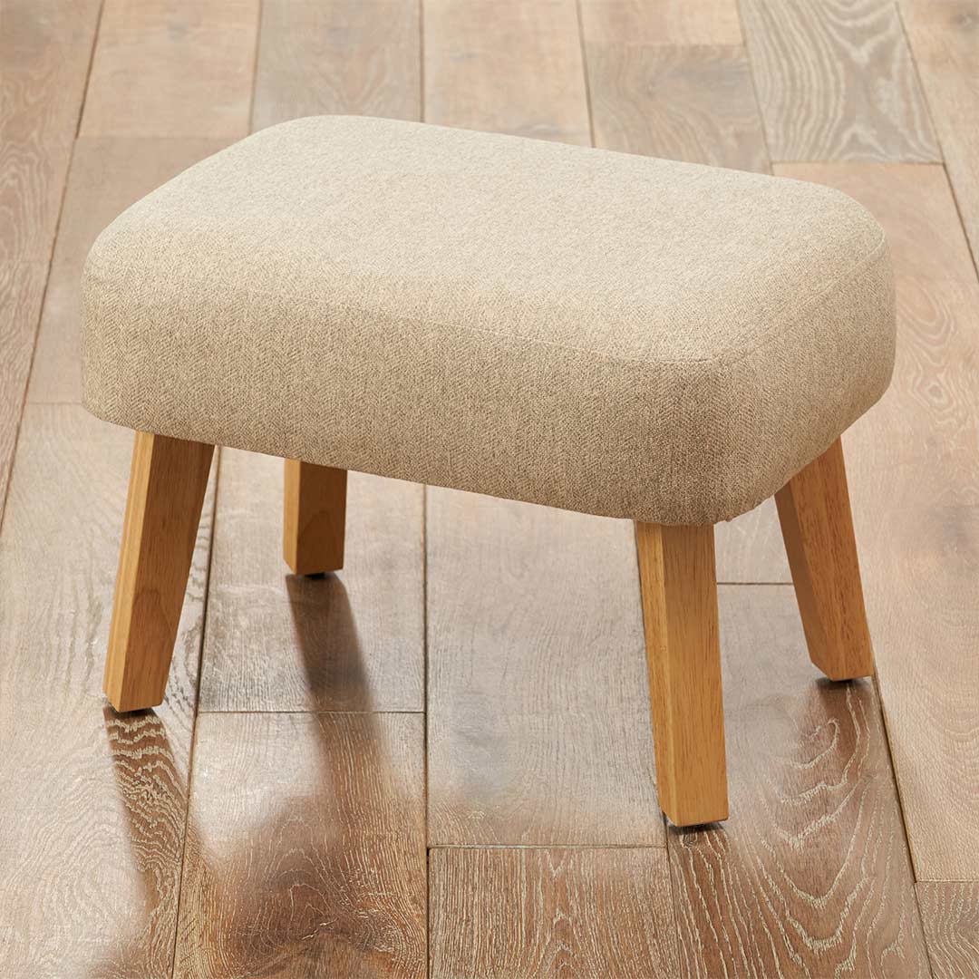 Tutti Bambini Jonah Rocking Chair + Foot Stool - Stone - Image 3