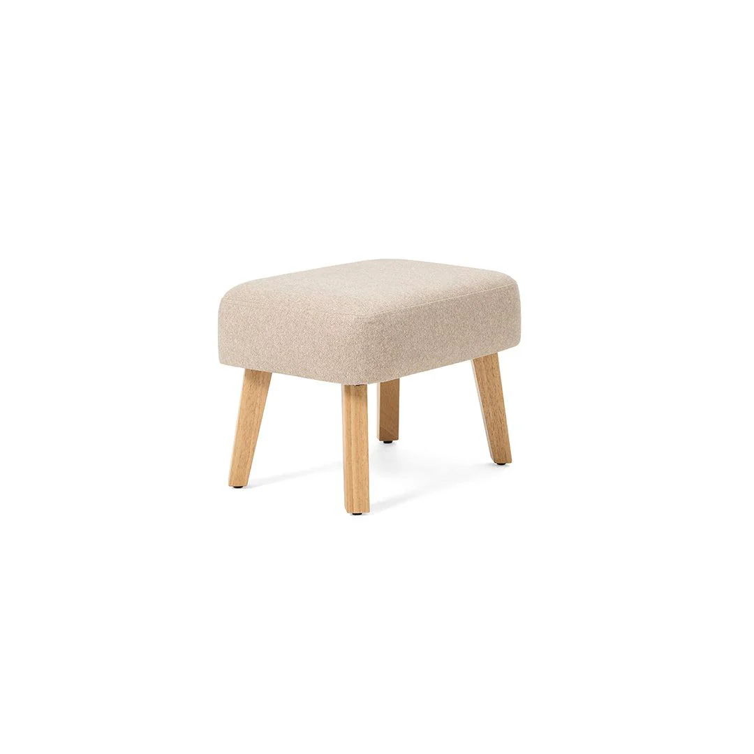 Tutti Bambini Jonah Rocking Chair + Foot Stool - Stone - Image 9