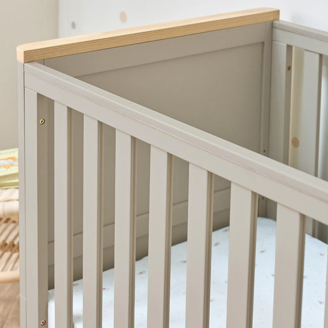 Tutti Bambini Misha Cot Bed - Mushroom / Golden Oak - Image 6