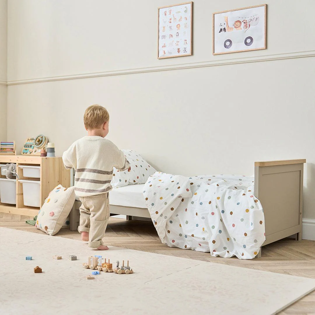 Tutti Bambini Misha Cot Bed - Mushroom / Golden Oak - Image 7