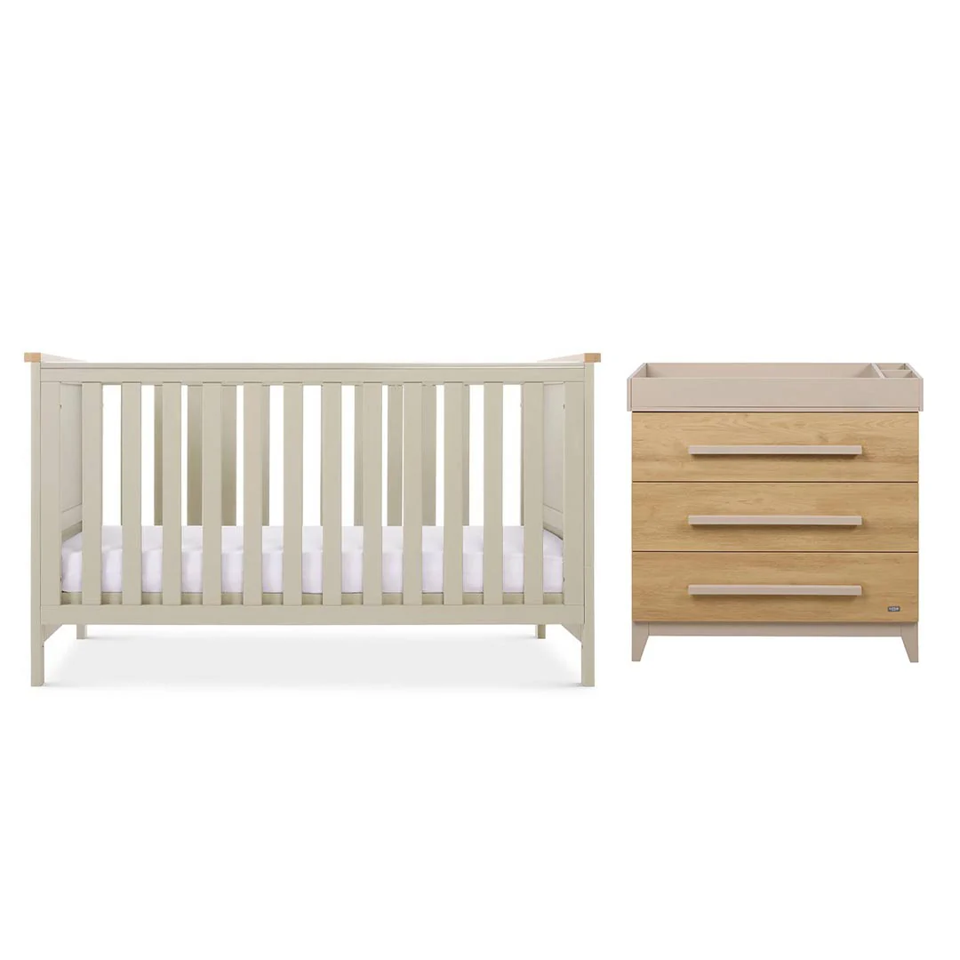 Tutti Bambini Misha Hallee 2 Piece Room Set - Mushroom/Golden Oak
