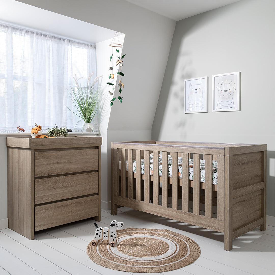 Tutti Bambini Modena 2 Piece Room Set - Oak - Image 2