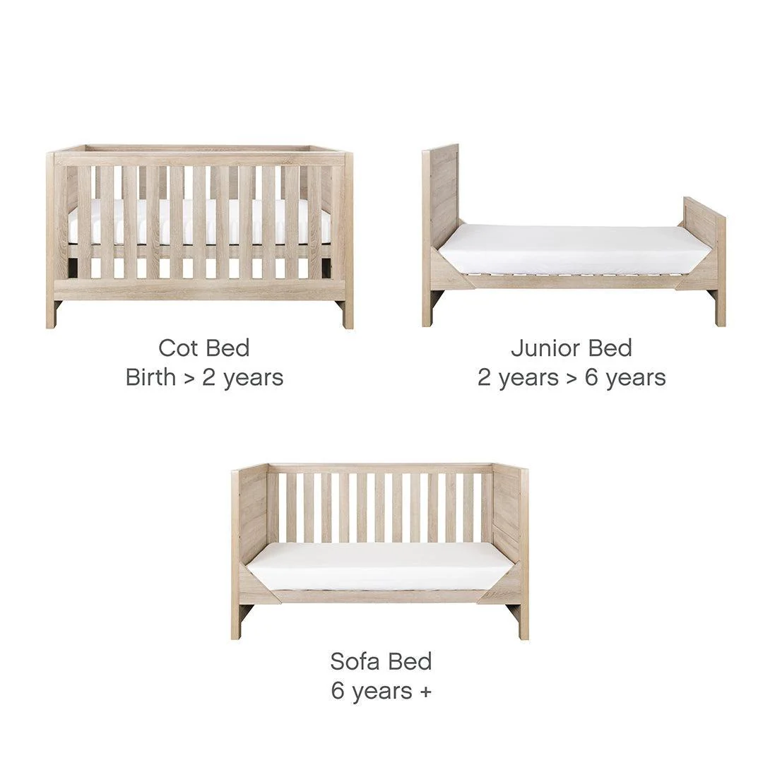 Tutti Bambini Modena 2 Piece Room Set - Oak - Image 5