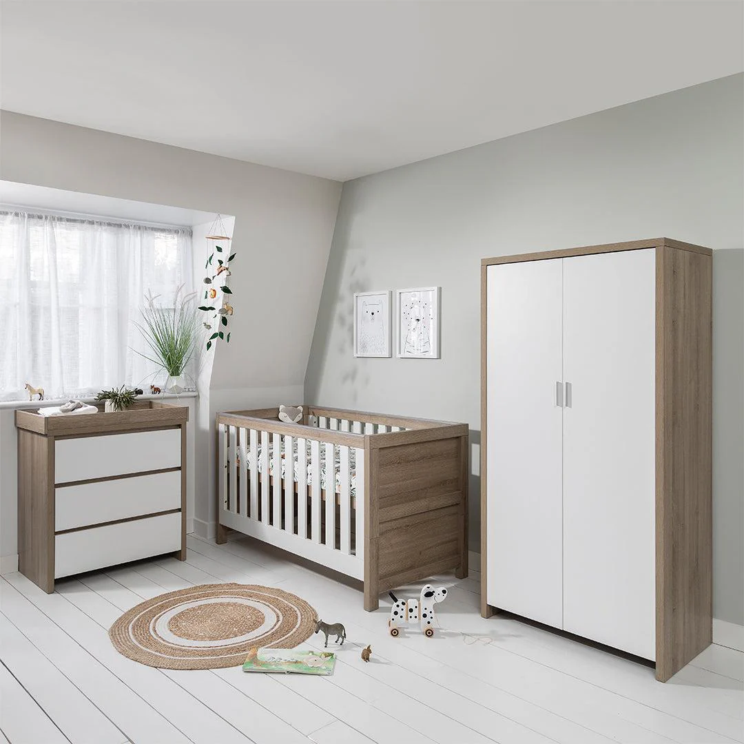 Tutti Bambini Modena 3 Piece Room Set - White/Oak - Image 2